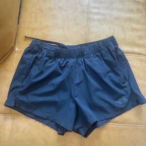 Lightweight Navy Blue North Face Elastic Waist Short